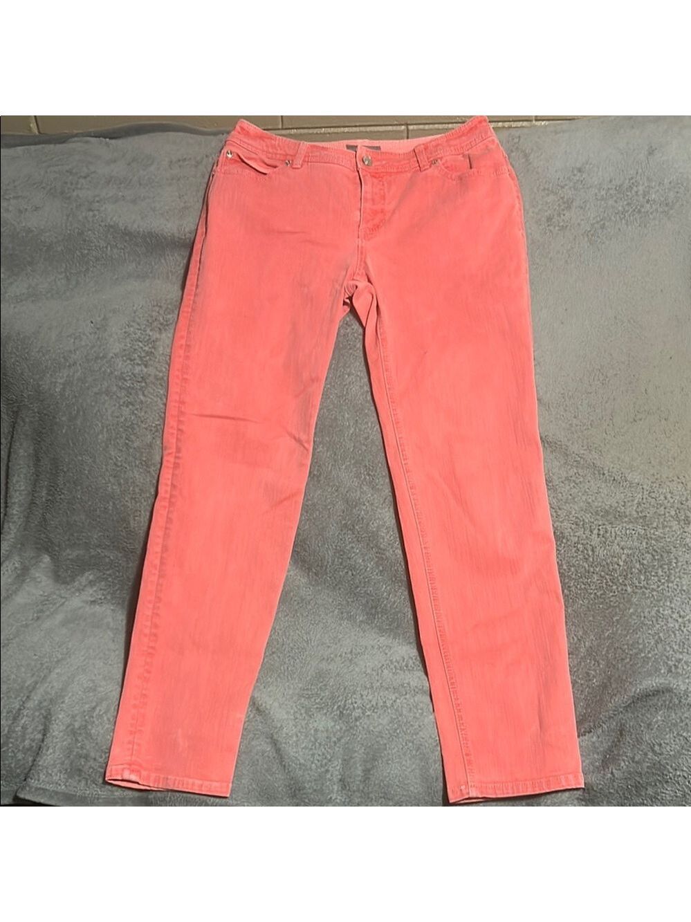 Chico's Pink Straight Leg Jeans Vibrant Style